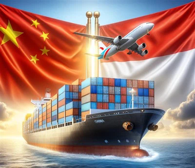 Sjófrakt frá Kína til Indónesíu